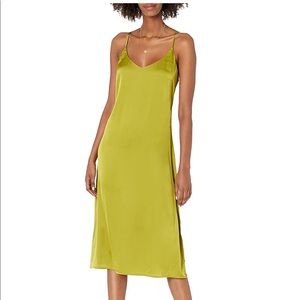 The Drop silk check slip dress- worn once